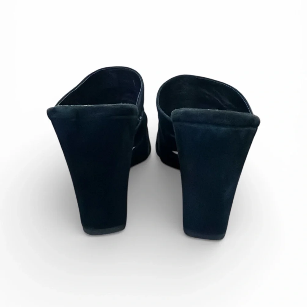 Halogen Elegant Black Wedge‎ Suede Soft Wedges.